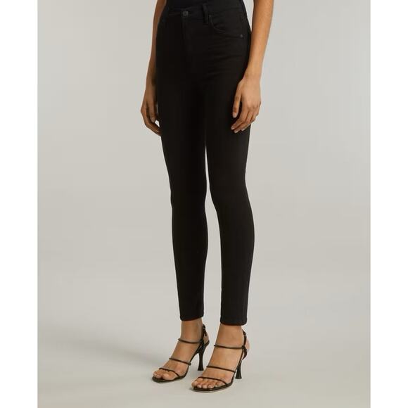 Citizens of Humanity Womens 28 Black Skinny Leg Stretch Denim Low Rise Zip Fly - Picture 3 of 14